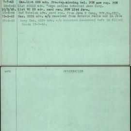 D'Arcy, W N, WX6657