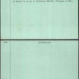 Fletcher, George, NX22484