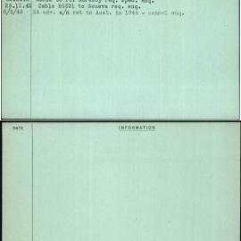 Fuhlbohm, D E, New Guinea