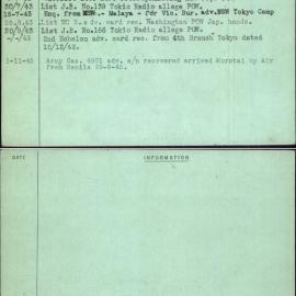 Harris, C J, NX25801