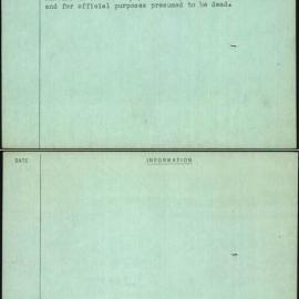 Heintz, F J, VX24926