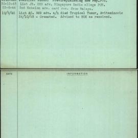 Heinz-Smith, Frederick Joseph, WX18022