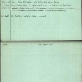 Hekking (Mrs), Margot Sybille, Java