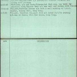 Ip, Foong Chow (Joan), [No Service Number]