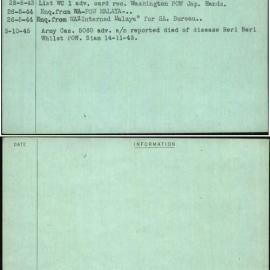 Jones, I W, WX7234
