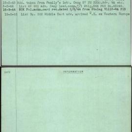 Jones, Charles F J, WX8018