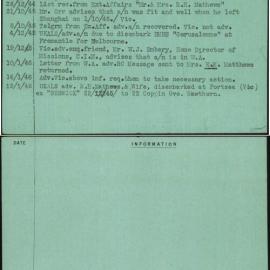Mathews, Robert Henry, [No Service Number]