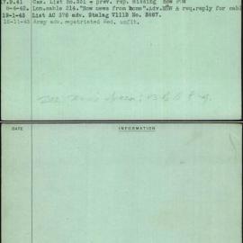 Mcwilliams Lfd, L F D, NX31755