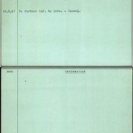 Milliken, Lleyellyn Rossly St Clair, [No Service Number]