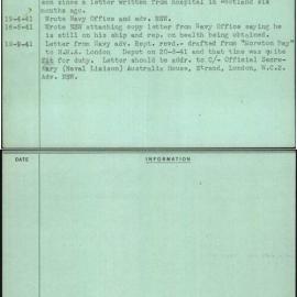 Mills, Gordon M, [No Service Number]