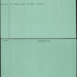 Wallis, C E Mr & Mrs, [No Service Number]