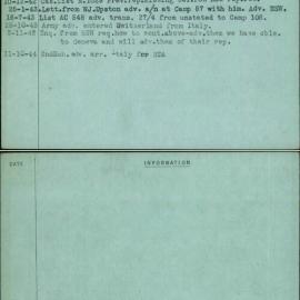 Weekes, C W, NX38152