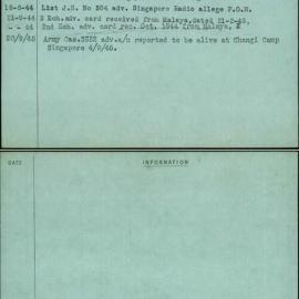 Weeks, A H J (Arthur Harold James), QX9887