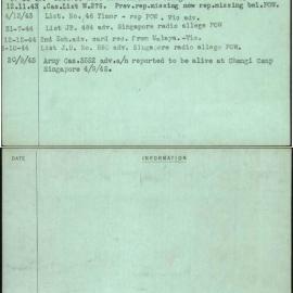 Wilkins, F G, WX11117