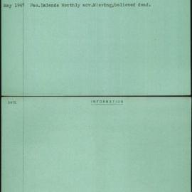 Winzenhoerlein, Francis, Wewak