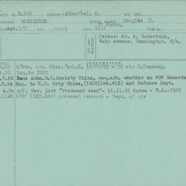 Robertson, Douglas M, 09692