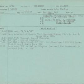 Simpson, John Hanley, 2/3247