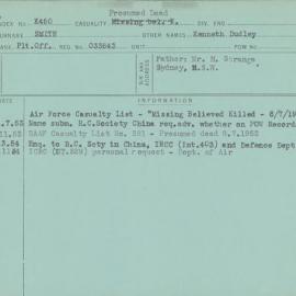 Smith, Kenneth Dudley, 033843