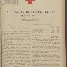 Australian Red Cross Society Monthly Leaflet