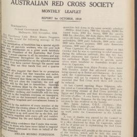 Australian Red Cross Society Monthly Leaflet