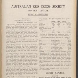 Australian Red Cross Society Monthly Leaflet