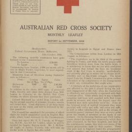Australian Red Cross Society Monthly Leaflet