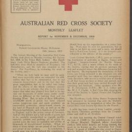 Australian Red Cross Society Monthly Leaflet