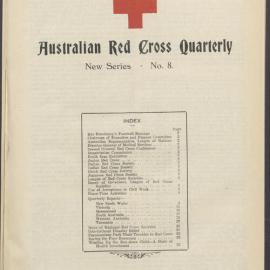 Australian Red Cross Quarterly - New Series No. 8