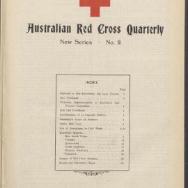 Australian Red Cross Quarterly - New Series No. 9