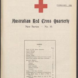 Australian Red Cross Quarterly - New Series No. 10