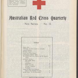 Australian Red Cross Quarterly - New Series No. 13