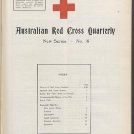 Australian Red Cross Quarterly - New Series No. 16