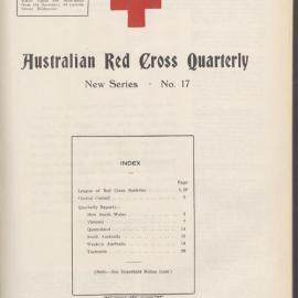 Australian Red Cross Quarterly - New Series No. 17