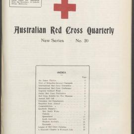 Australian Red Cross Quarterly - New Series No. 20