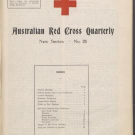Australian Red Cross Quarterly - New Series No. 26