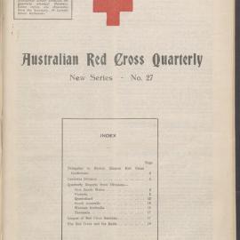 Australian Red Cross Quarterly - New Series No. 27