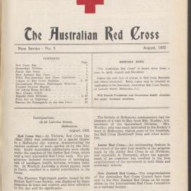 The Australian Red Cross - New Series No. 5