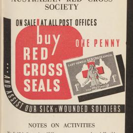 Australian Red Cross Society - Notes On Activities - No.5