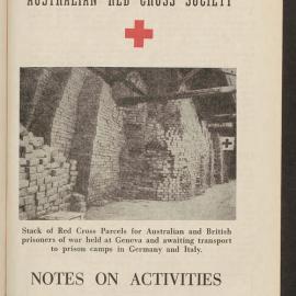 Australian Red Cross Society - Notes On Activities - No.22
