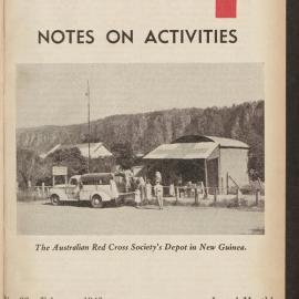 Australian Red Cross Society - Notes On Activities - No.33