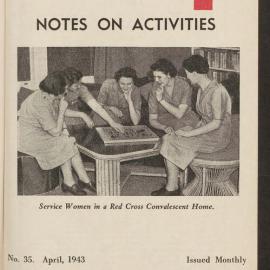 Australian Red Cross Society - Notes On Activities - No.35