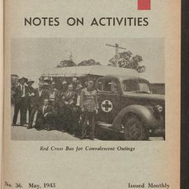 Australian Red Cross Society - Notes On Activities - No.36