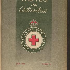 Australian Red Cross Society - Notes On Activities - No.73
