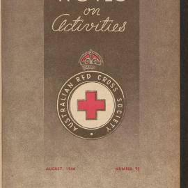 Australian Red Cross Society - Notes On Activities - No.75