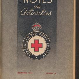 Australian Red Cross Society - Notes On Activities - No.78