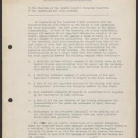 Memo regarding purpose of The Australian Red Cross Quarterly