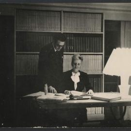 Jeff Hanson standing beside Louise Hanson-Dyer