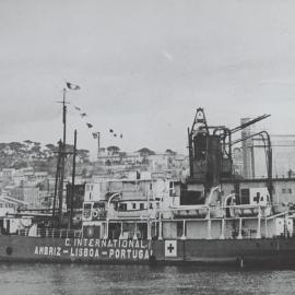 Red Cross International S.S. "Ambriz", carrying the supplies between Lisbon and Marseilles