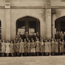 Administrative and Office Staff group photo, University of Melbourne, 1948.