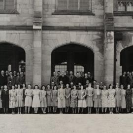 Administrative and Office Staff group photo, University of Melbourne, circa 1946-1948.